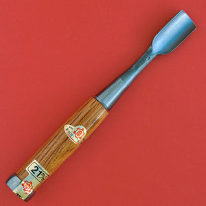 21mm Wood carving round gouge chisel Yasugi blue paper Steel for carving engraving Japan back