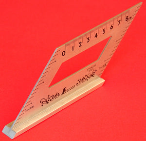 SHINWA Square Layout Miter ruler 45 + 135 Degrees 62060 stainless steel Japan Japanese tool woodworking carpenter