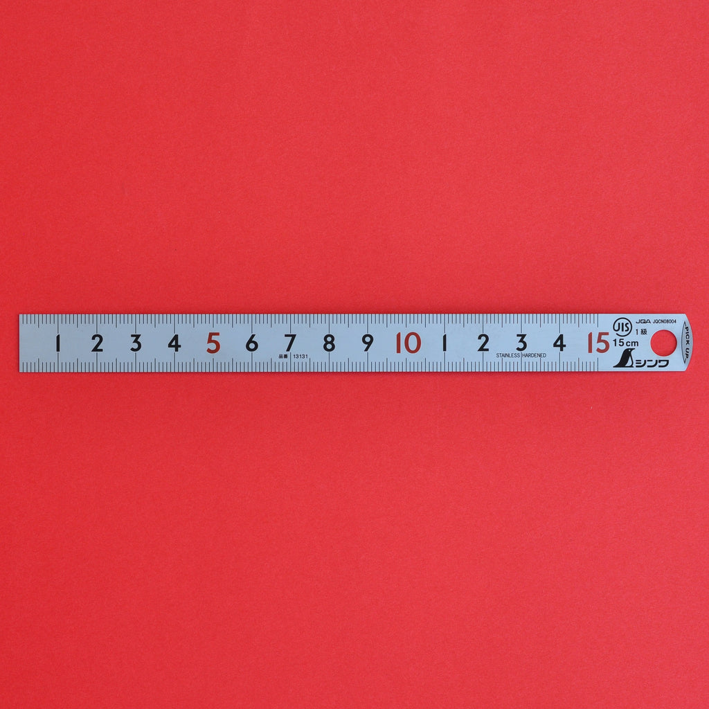 SHINWA pick up ruler scale 15cm Stainless 15cm 13131
