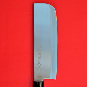 крупный план увеличить Nakiri нож Нержавеющая сталь 165мм Японии Япония кухонный нож