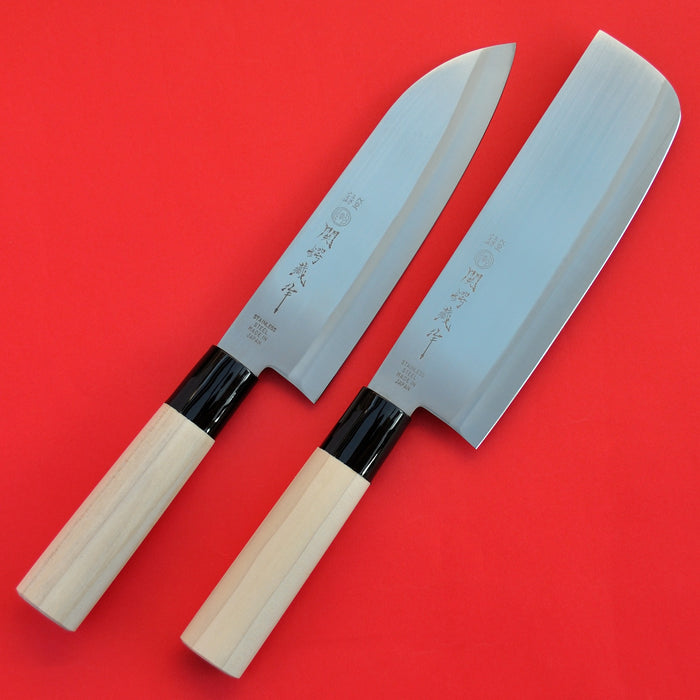 Santoku + Nakiri ножи Нержавеющая сталь 165мм Японии