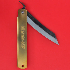 Японский карманный нож NAGAO HIGONOKAMI 120мм Японии чёрное лезвие Япония Японский