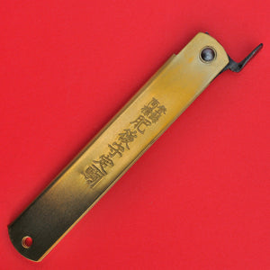 Закрыто Японский карманный нож NAGAO HIGONOKAMI 120мм Японии чёрное лезвие Япония Японский