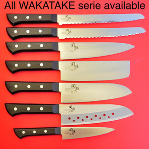 lot 7 Couteaux de cuisine Santoku KAI WAKATAKE Japon Japonais