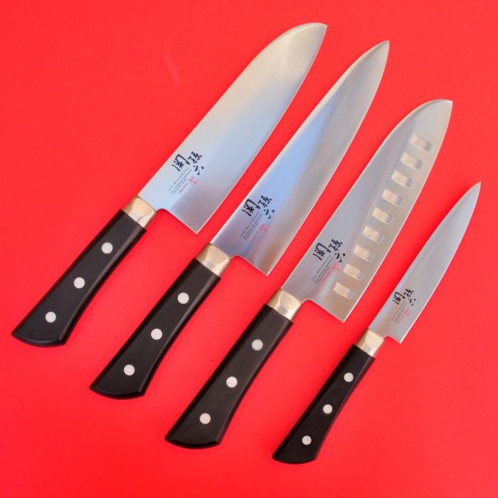 KAI 4 ножи набор HONOKA Santoku Пти шеф-повара