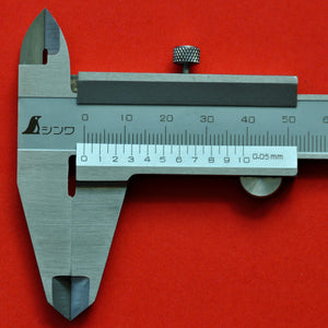 Nahaufnahme Geschlossen SHINWA 150mm Messschieber Lineal 0,05mm 19899 Japan Japanisch Werkzeug
