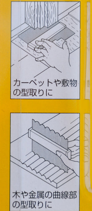 упаковка упаковка  Руководство SHINWA Модель 150мм шаблоны контуров 77970 Япония Японский Японии плотницкий инструмент